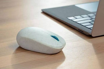 Microsoft Ocean Plastic Mouse – Bluetooth 5.0, 1000 DPI, Swift Pair, 12-Month Battery, Seashell