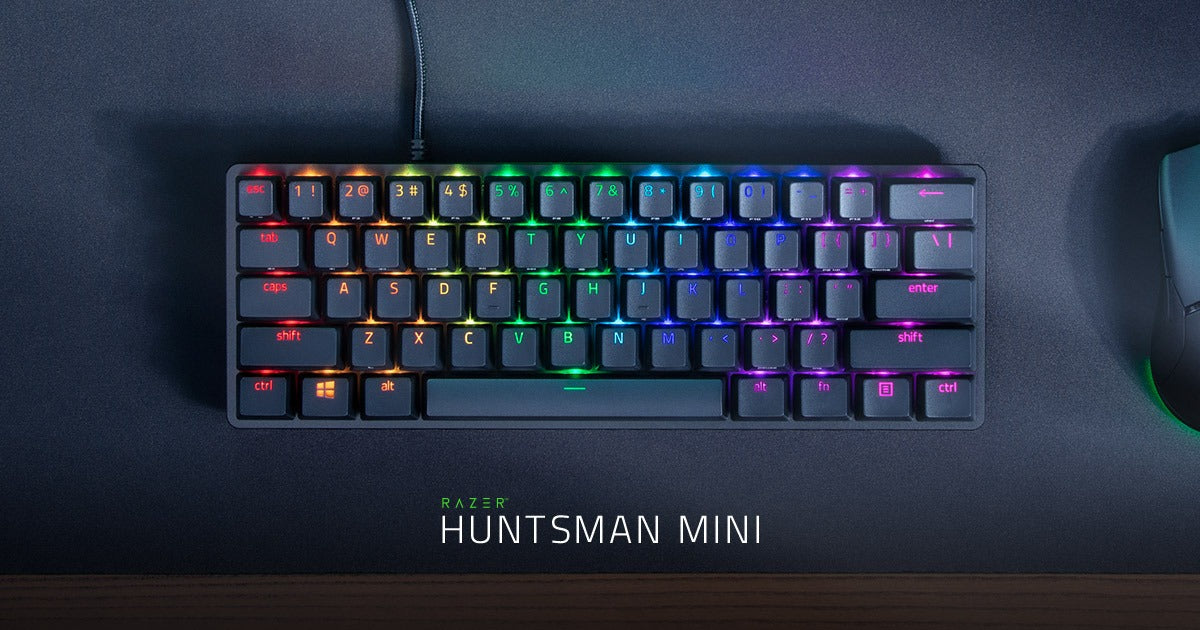 Razer Huntsman Mini 60% Optical Mechanical Gaming Keyboard – Chroma RGB, USB-C , OPEN BOX