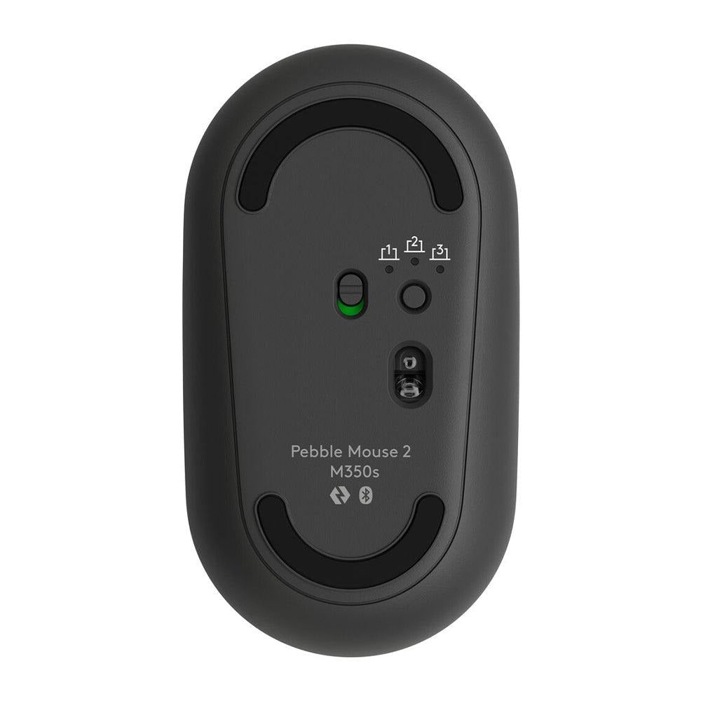 Logitech Pebble M350 Silent Wireless Mouse – Bluetooth, USB Receiver, 1000 DPI, Used – Grade A
