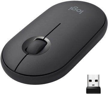 Logitech Pebble M350 Silent Wireless Mouse – Bluetooth, USB Receiver, 1000 DPI, Used – Grade A
