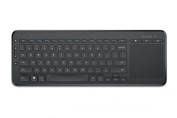 Microsoft All-in-One Media Wireless Keyboard with Built-In Multi-Touch Trackpad – 2.4GHz USB Receiver