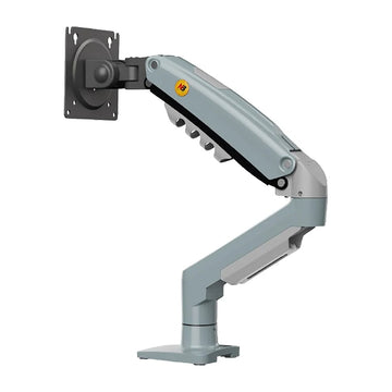 NB F80-XV Single Monitor Arm – Gas Spring, 17–30" Screens, 9kg Capacity, 360° Rotation, Gray