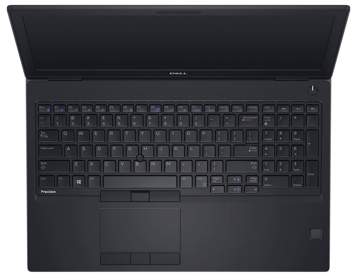 Dell Precision 7530 Mobile Workstation – Intel Core i7-8750H, 16GB DDR4 RAM, 512GB SSD, NVIDIA Quadro P1000 4GB, 15.6" FHD