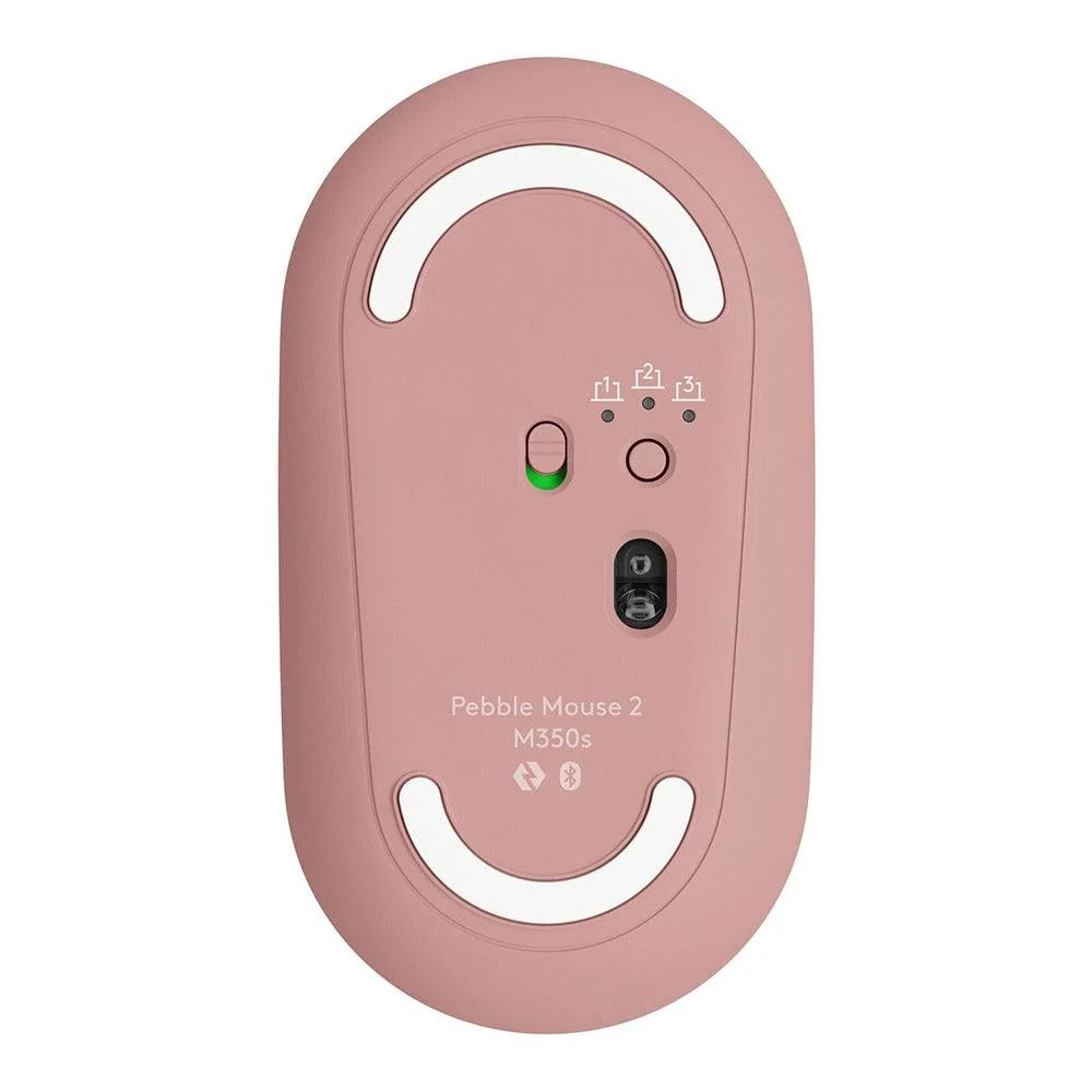 Logitech Pebble M350 Silent Wireless Mouse – Bluetooth, USB Receiver, 1000 DPI, Used – Grade A