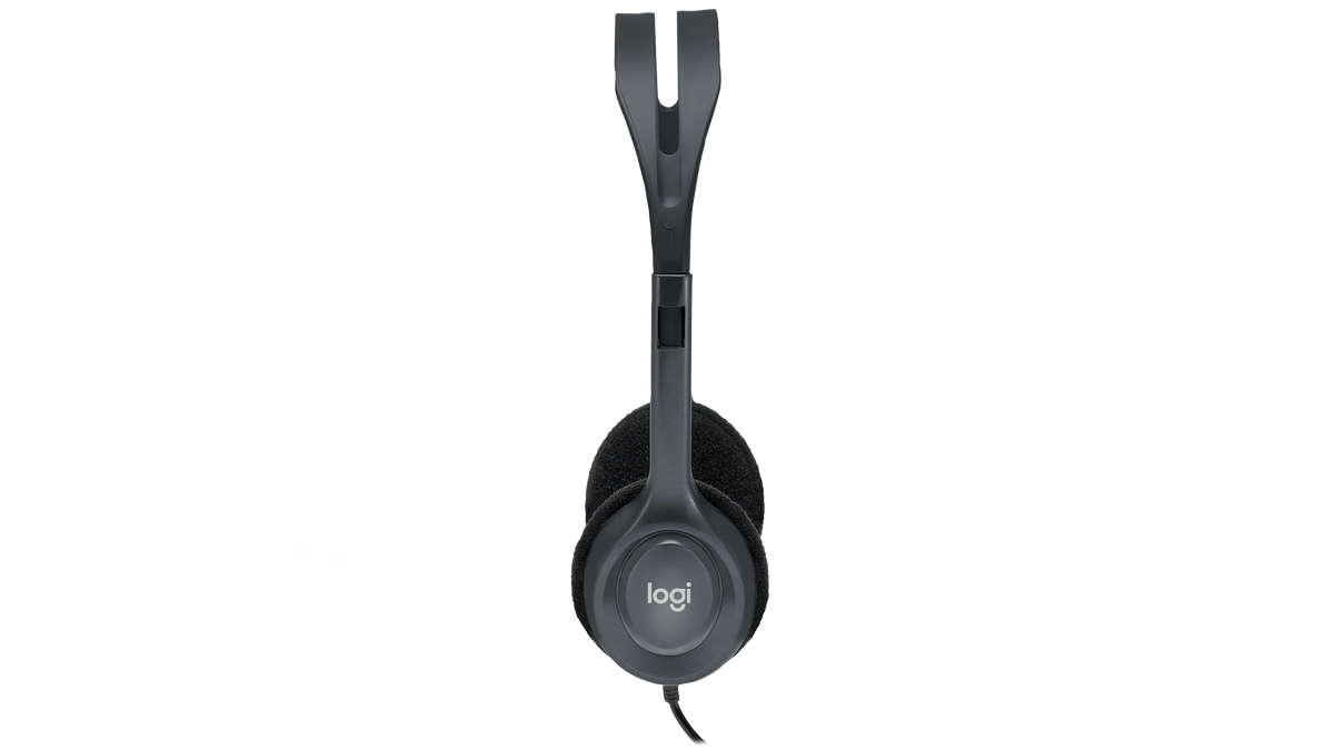 Logitech H111 Stereo Headset – 3.5mm Audio Jack, Unidirectional Microphone, Stereo Sound