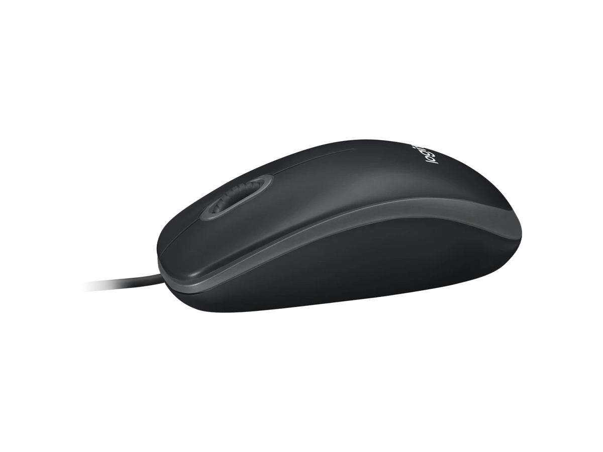 Logitech B100 Optical USB Mouse – 1000 DPI, 3 Buttons, Optical Tracking