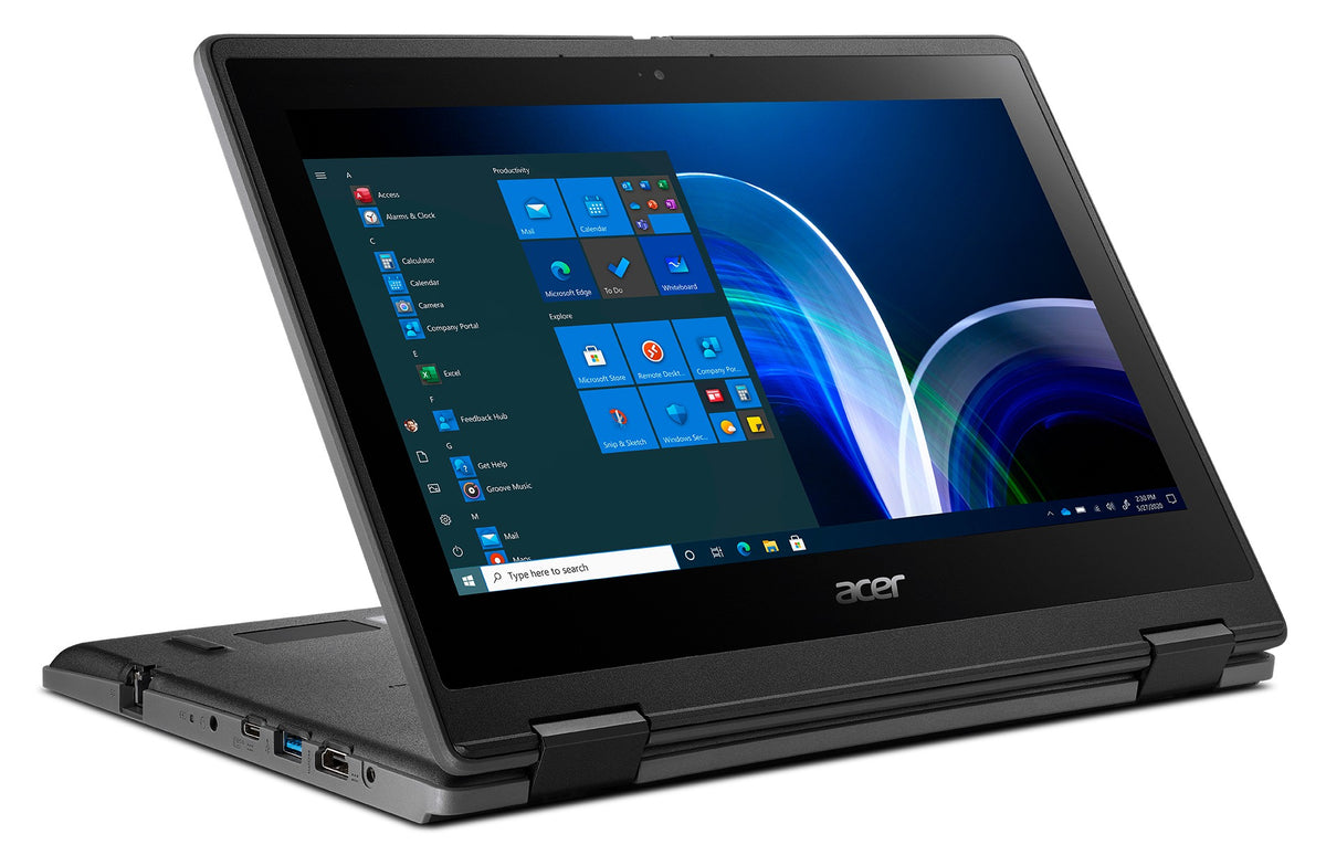 Acer TravelMate Spin B3 TMB311RN-32 2-in-1 Laptop – Intel Pentium Silver N6000, 8GB RAM DDR4, 256GB NVMe SSD, 11.6" FHD Touchscreen