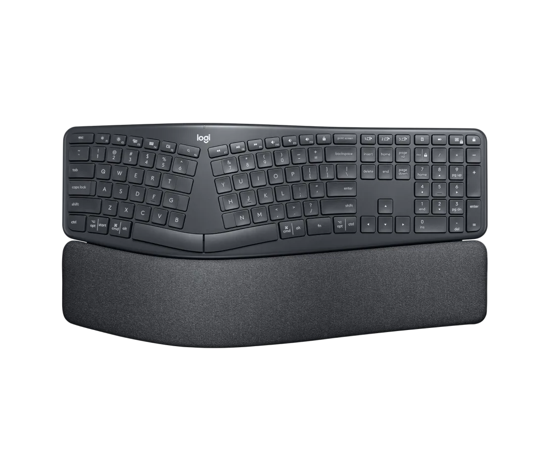 Logitech ERGO K860 Split Ergonomic Wireless Keyboard – Bluetooth, USB Receiver, Used – Grade A