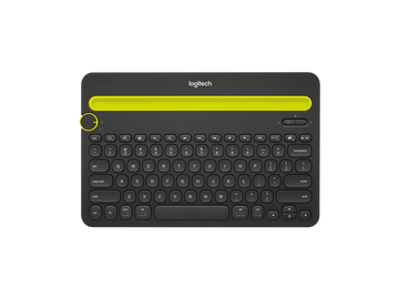 Logitech K480 Bluetooth Multi-Device Keyboard – Easy-Switch, Built-In Phone & Tablet Stand, Used – Grade A