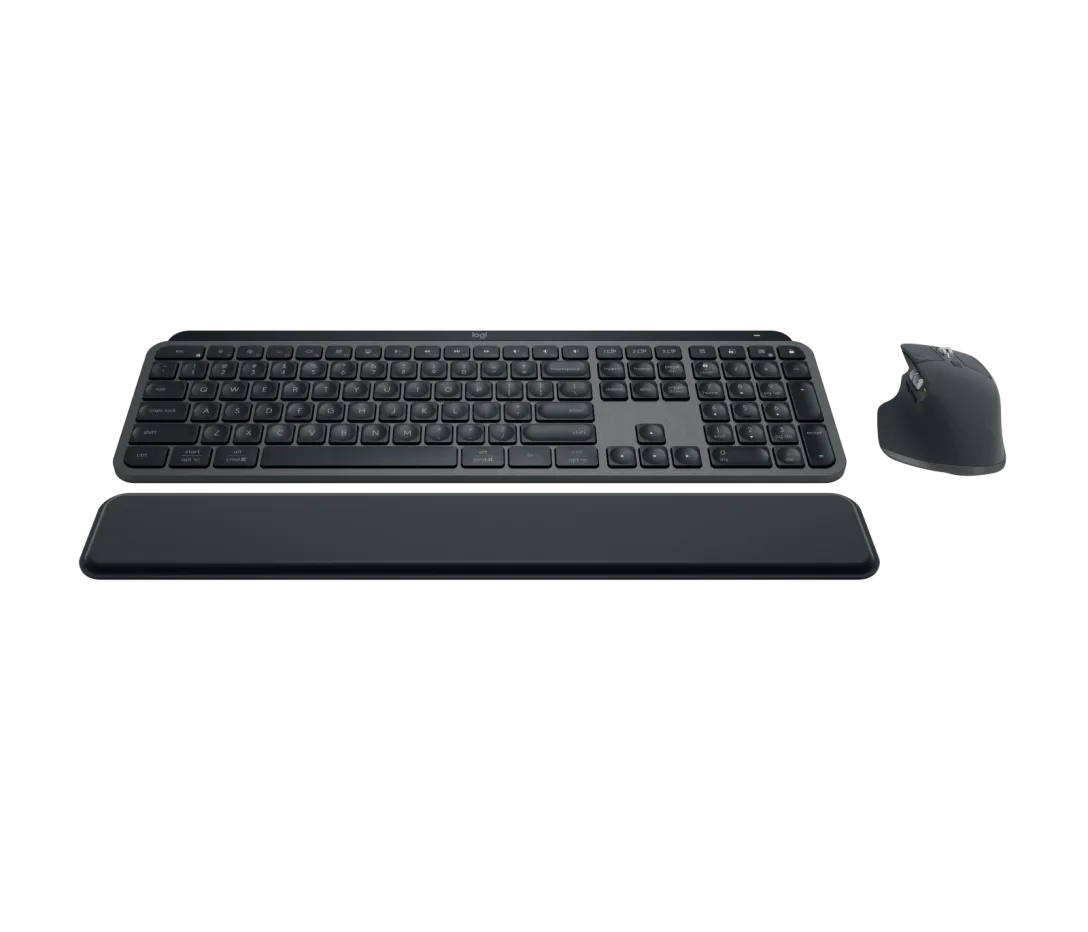 Logitech MX Keys S Combo – Wireless Keyboard & Mouse, Darkfield High Precision, Bluetooth & Logi Bolt