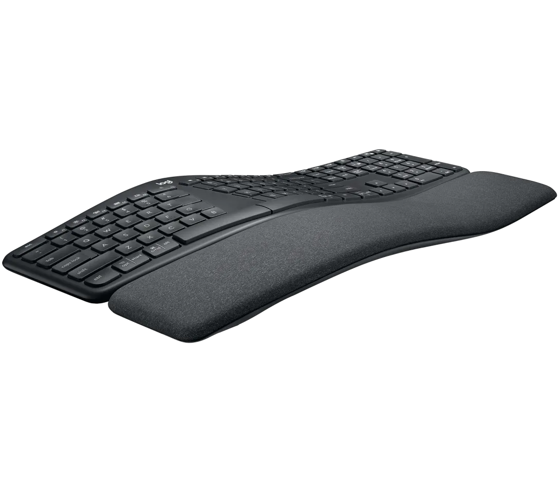 Logitech ERGO K860 Split Ergonomic Wireless Keyboard – Bluetooth, USB Receiver, Used – Grade A