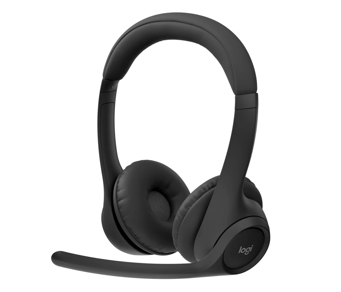Logitech Zone 300 Wireless Headset – Bluetooth 5.3, Noise-Canceling Microphones, 20-Hour Battery, Open Box