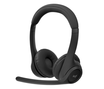 Logitech Zone 300 Wireless Headset – Bluetooth 5.3, Noise-Canceling Microphones, 20-Hour Battery, Open Box