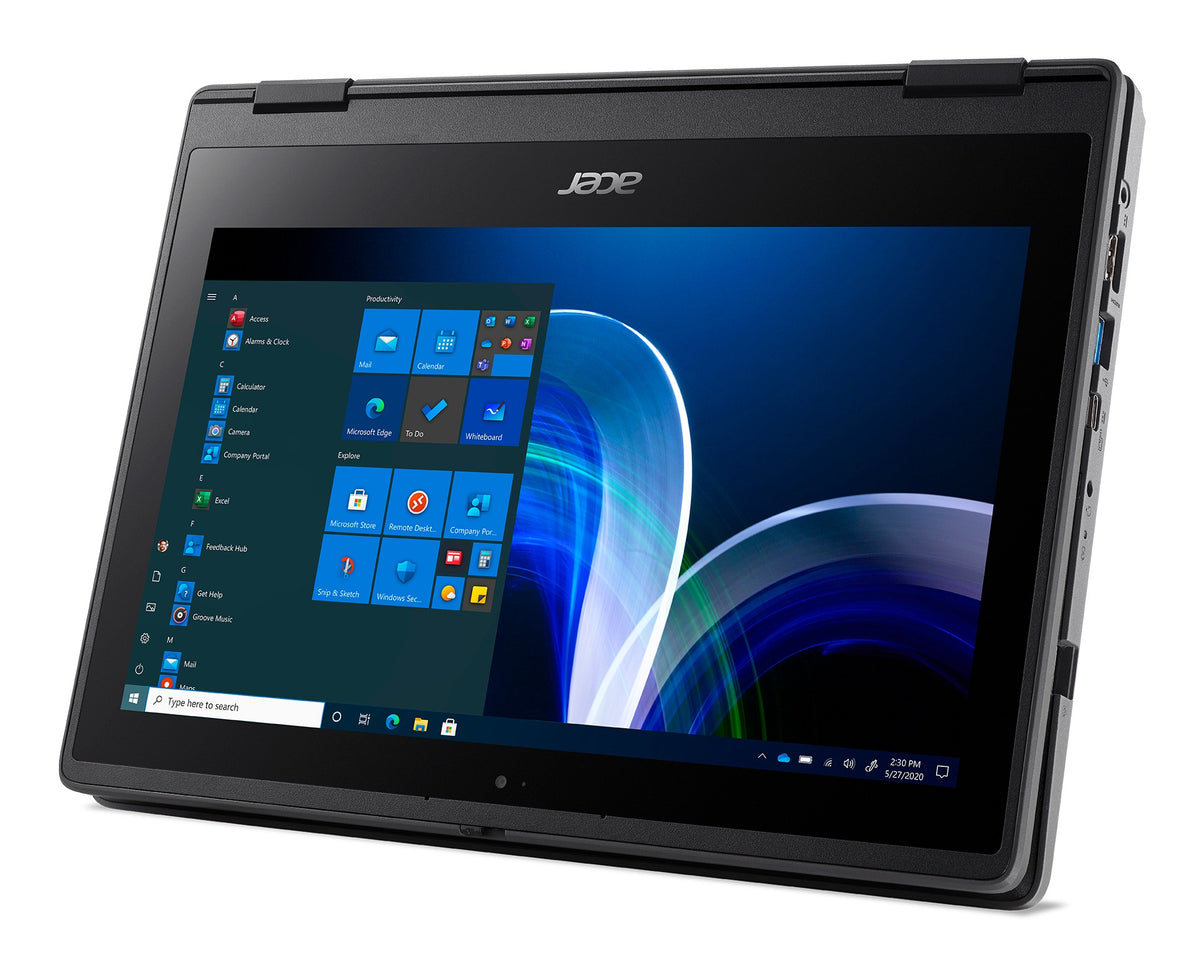 Acer TravelMate Spin B3 TMB311RN-32 2-in-1 Laptop – Intel Pentium Silver N6000, 8GB RAM DDR4, 256GB NVMe SSD, 11.6" FHD Touchscreen