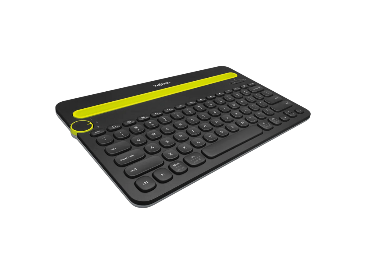 Logitech K480 Bluetooth Multi-Device Keyboard – Easy-Switch, Built-In Phone & Tablet Stand, Used – Grade A