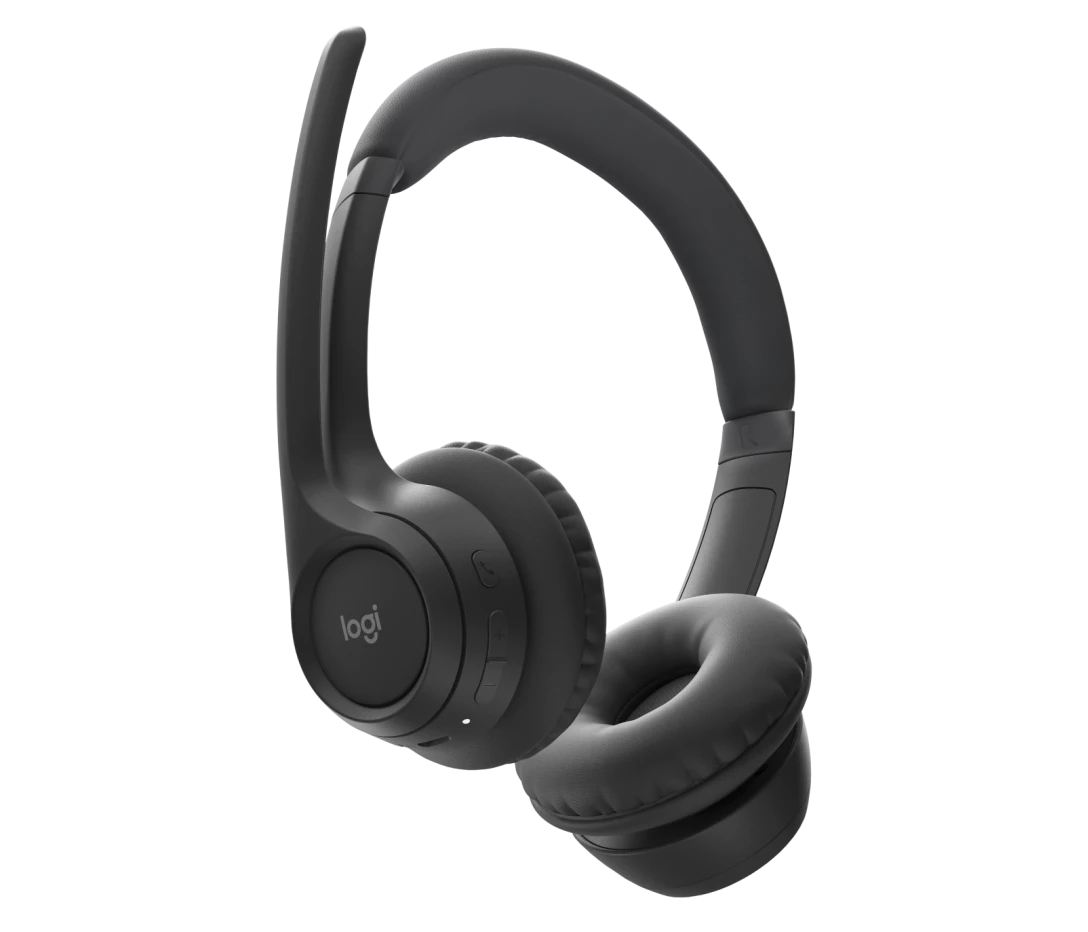 Logitech Zone 300 Wireless Headset – Bluetooth 5.3, Noise-Canceling Microphones, 20-Hour Battery, Open Box