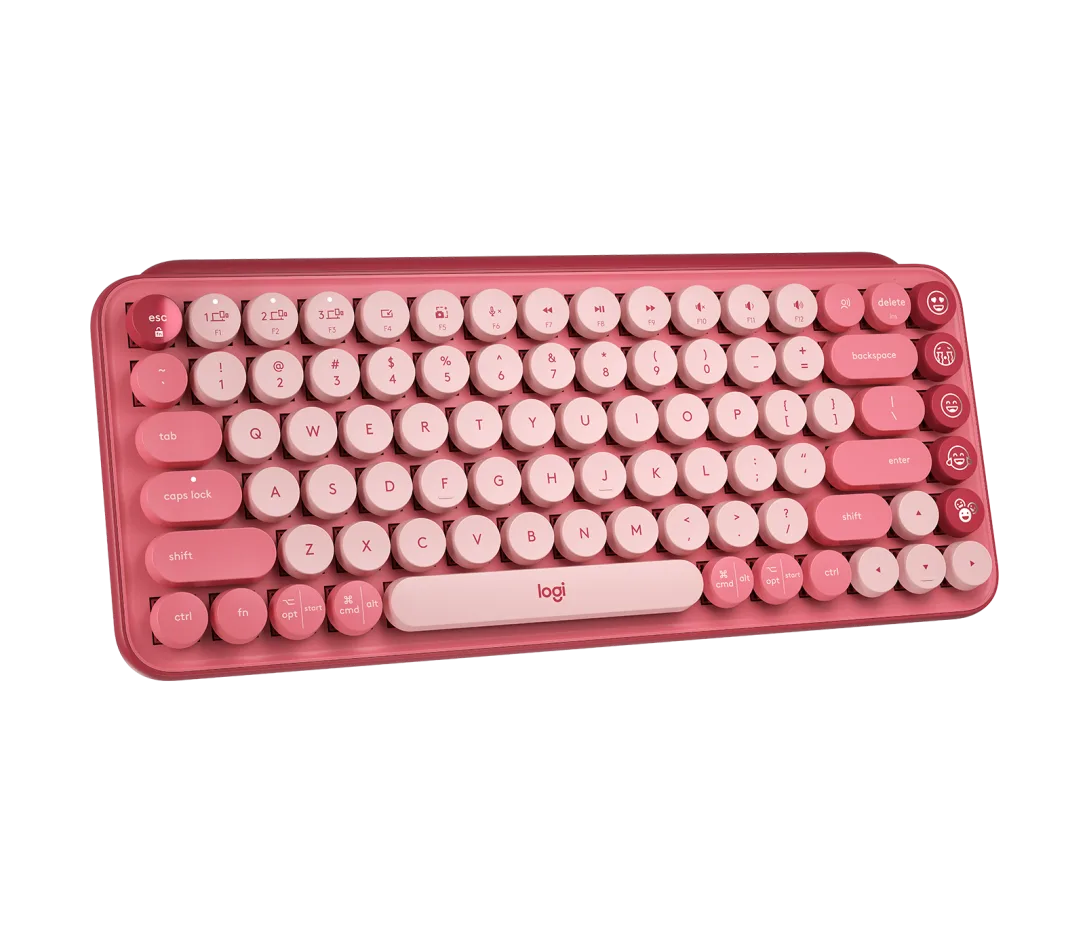 Logitech POP Keys Wireless Mechanical Keyboard – Brown Tactile Switches, Customizable Emoji Keys, Open Box