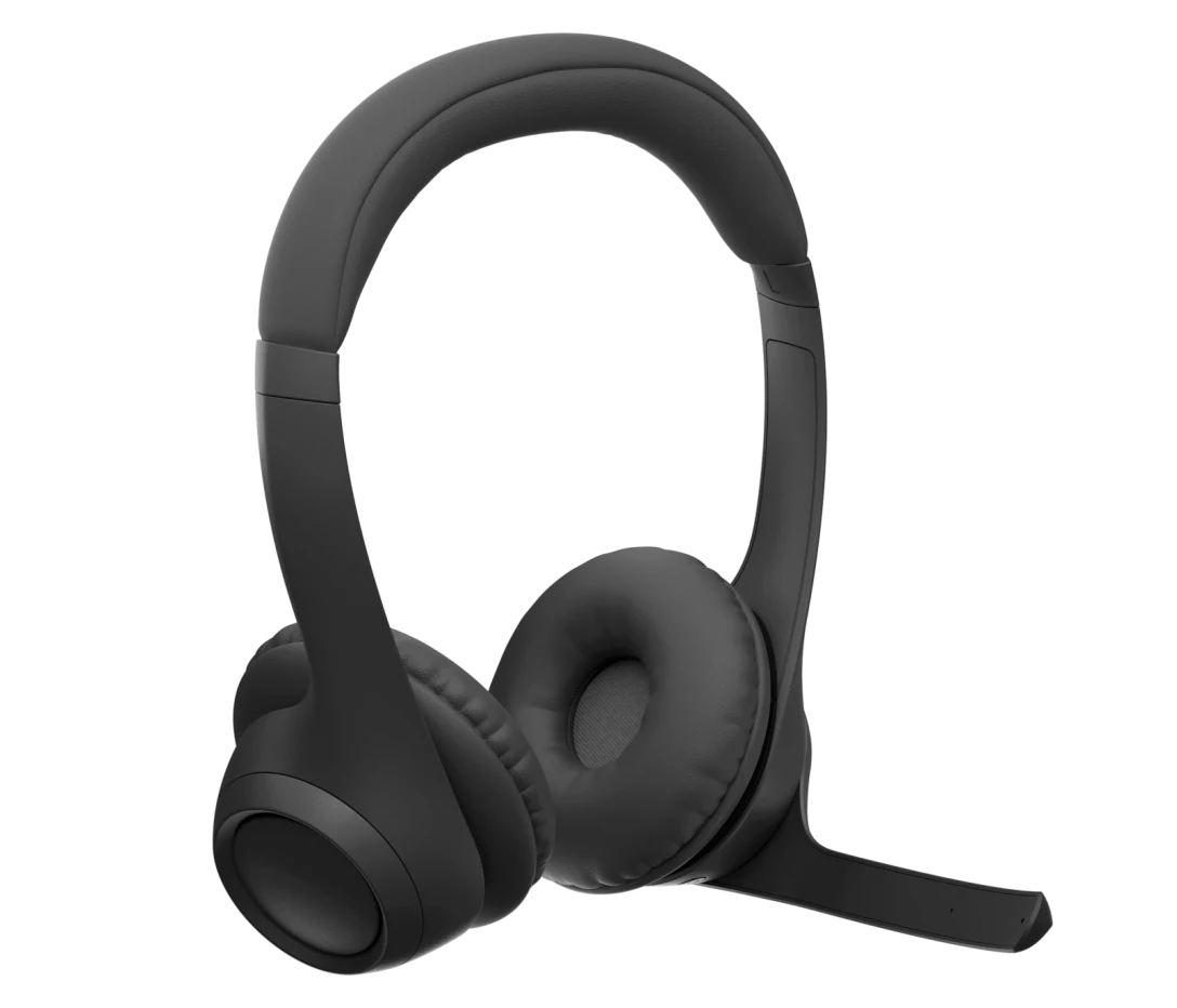 Logitech Zone 300 Wireless Headset – Bluetooth 5.3, Noise-Canceling Microphones, 20-Hour Battery, Open Box