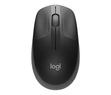 Logitech M190 Full-Size Wireless Mouse – 1000 DPI Optical Tracking, 3 Buttons, 18-Month Battery