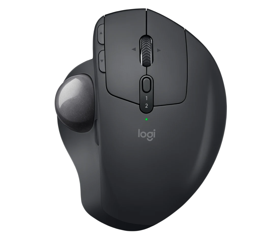 Logitech MX ERGO Advanced Wireless Trackball Mouse – 20° Tilt, 8 Buttons, 4-Month Battery, Open Box