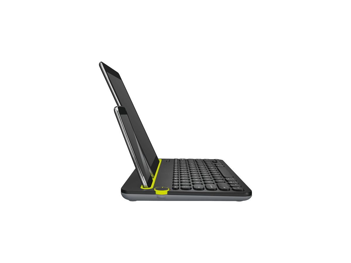 Logitech K480 Bluetooth Multi-Device Keyboard – Easy-Switch, Built-In Phone & Tablet Stand, Used – Grade A