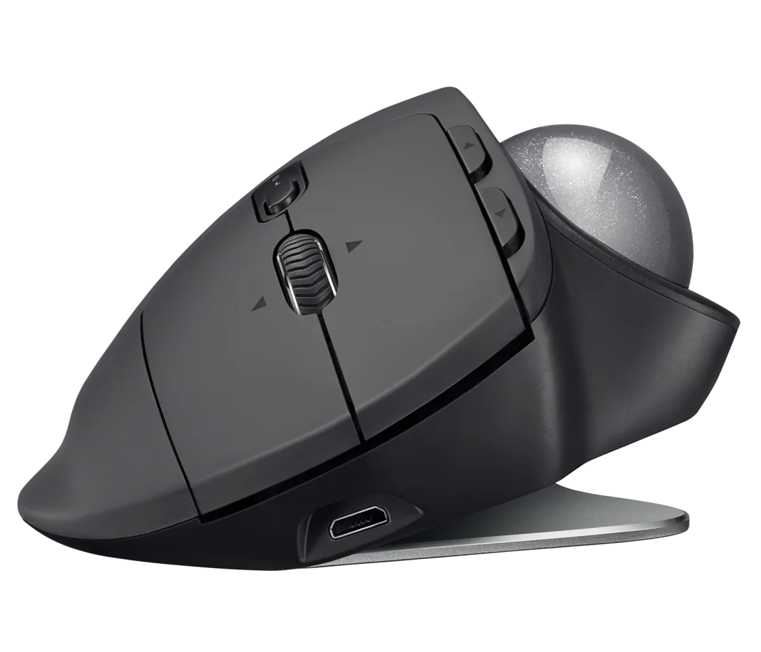 Logitech MX ERGO Advanced Wireless Trackball Mouse – 20° Tilt, 8 Buttons, 4-Month Battery, Open Box