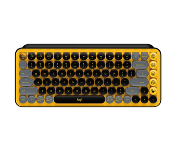 Logitech POP Keys Wireless Mechanical Keyboard – Brown Tactile Switches, Customizable Emoji Keys, Used – Grade A