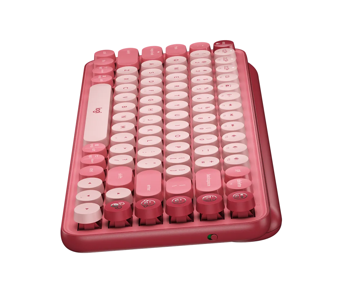 Logitech POP Keys Wireless Mechanical Keyboard – Brown Tactile Switches, Customizable Emoji Keys, Open Box