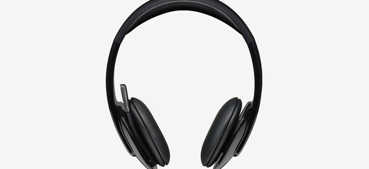 Logitech H540 USB Computer Headset – Digital Stereo Sound, Noise-Canceling Microphone, On-Ear Controls