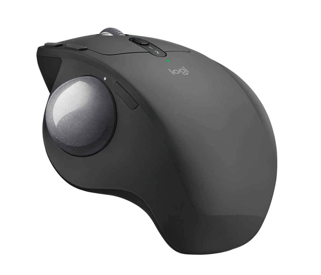 Logitech MX ERGO Advanced Wireless Trackball Mouse – 20° Tilt, 8 Buttons, 4-Month Battery, Open Box