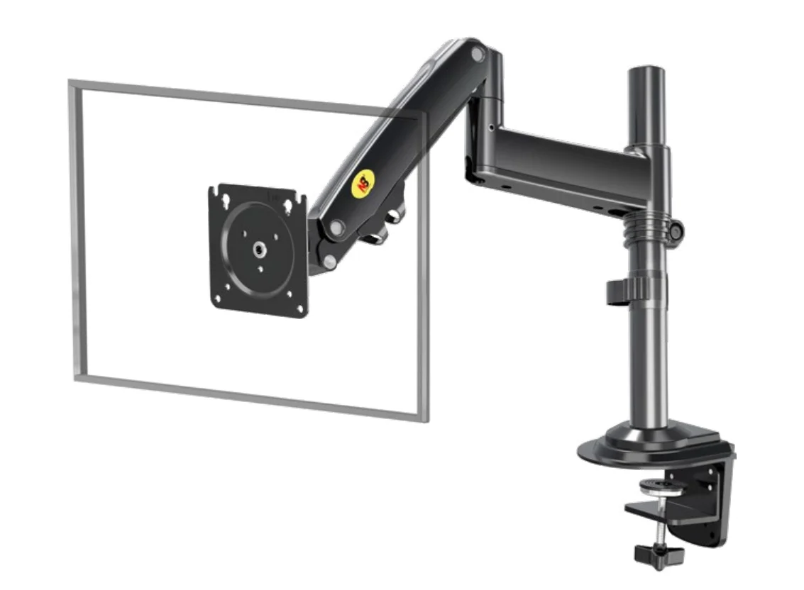 NB H100 Monitor Arm – Gas Spring, 22–35" Screens, Up to 12kg, Full Motion, Black