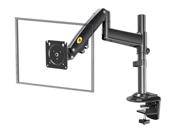 NB H100 Monitor Arm – Gas Spring, 22–35" Screens, Up to 12kg, Full Motion, Black