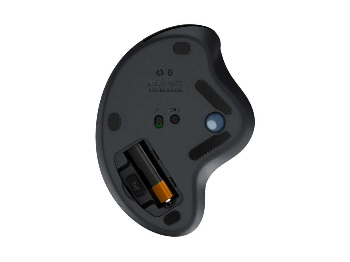 Logitech ERGO M575 Wireless Trackball Mouse – Bluetooth 5.1, Thumb Control, 18-Month Battery