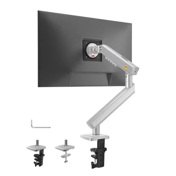 NB A5-XS Single Monitor Arm – Gas Spring, 17–27" Screens, 9kg Capacity, Full Motion, Grey