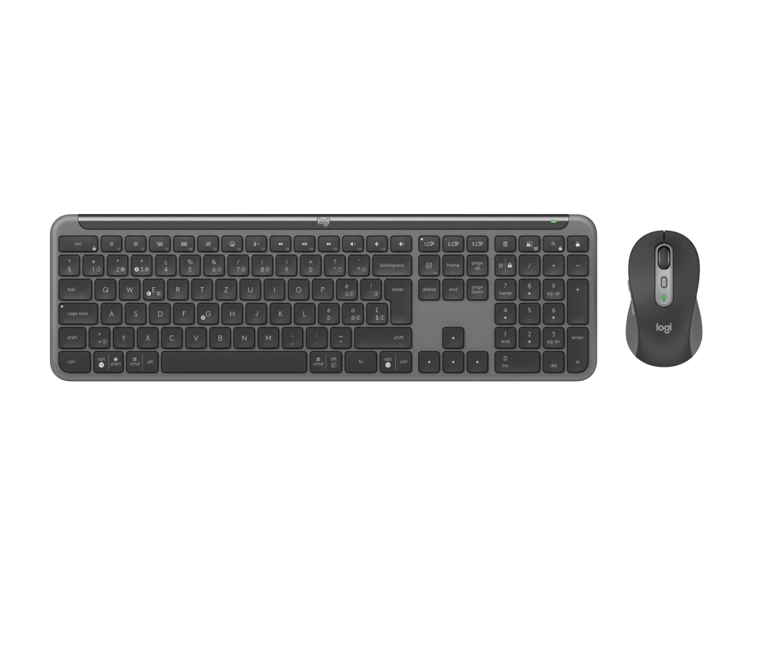 Logitech MK950 Signature Slim Combo Wireless Keyboard & Mouse – Full-Size, Multi-OS, 400–4000 DPI, With Box