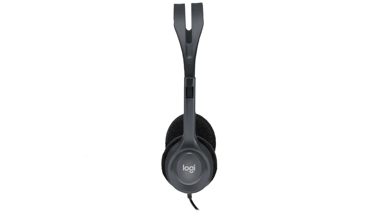 Logitech H111 Stereo Headset – 3.5mm Audio Jack, Unidirectional Microphone, Stereo Sound