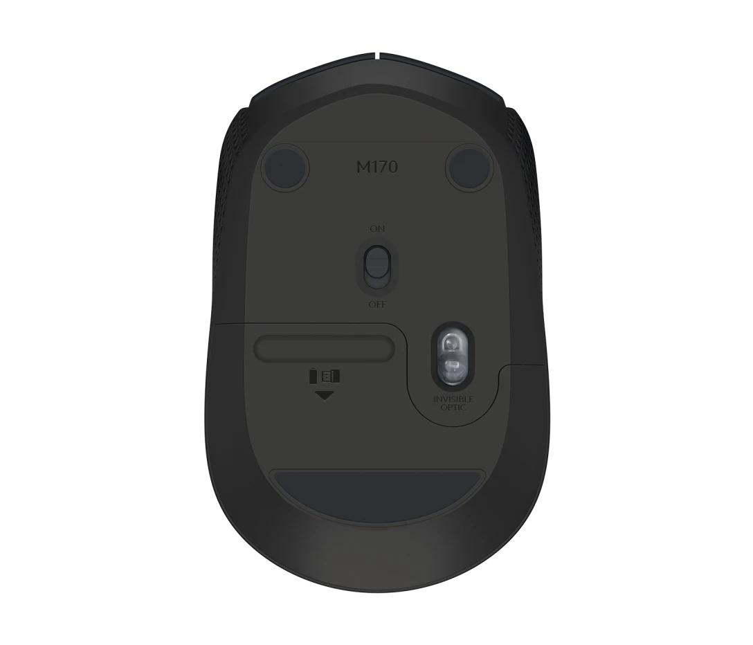 Logitech M170 Wireless Mouse – 2.4GHz Wireless, Optical Tracking, 3 Buttons, 12-Month Battery
