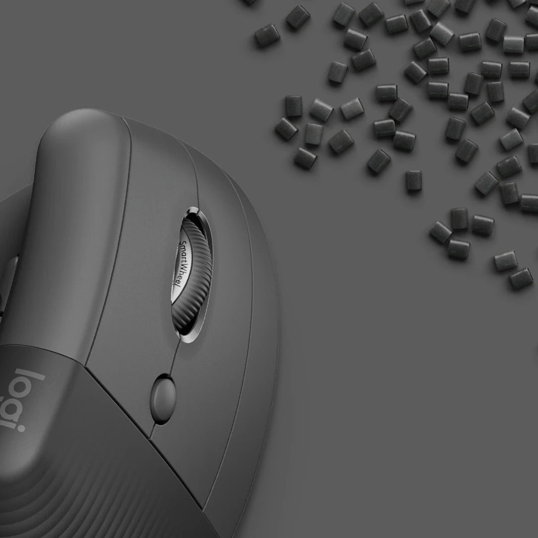Logitech Lift Vertical Ergonomic Mouse – 400–4000 DPI, 6 Buttons, Bluetooth & Logi Bolt, 24-Month Battery