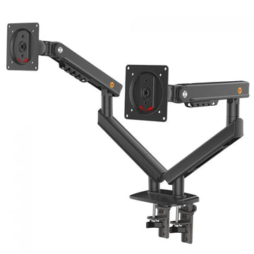 NB A5C Dual Monitor Arm – 17–32" Screens, 9kg Per Arm, Full Motion , Black