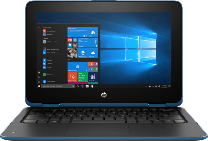HP ProBook x360 11 G4 EE 2-in-1 Touchscreen Laptop – Intel Core m3-8100Y, 4GB LPDDR3, 128GB SATA SSD, 11.6" HD