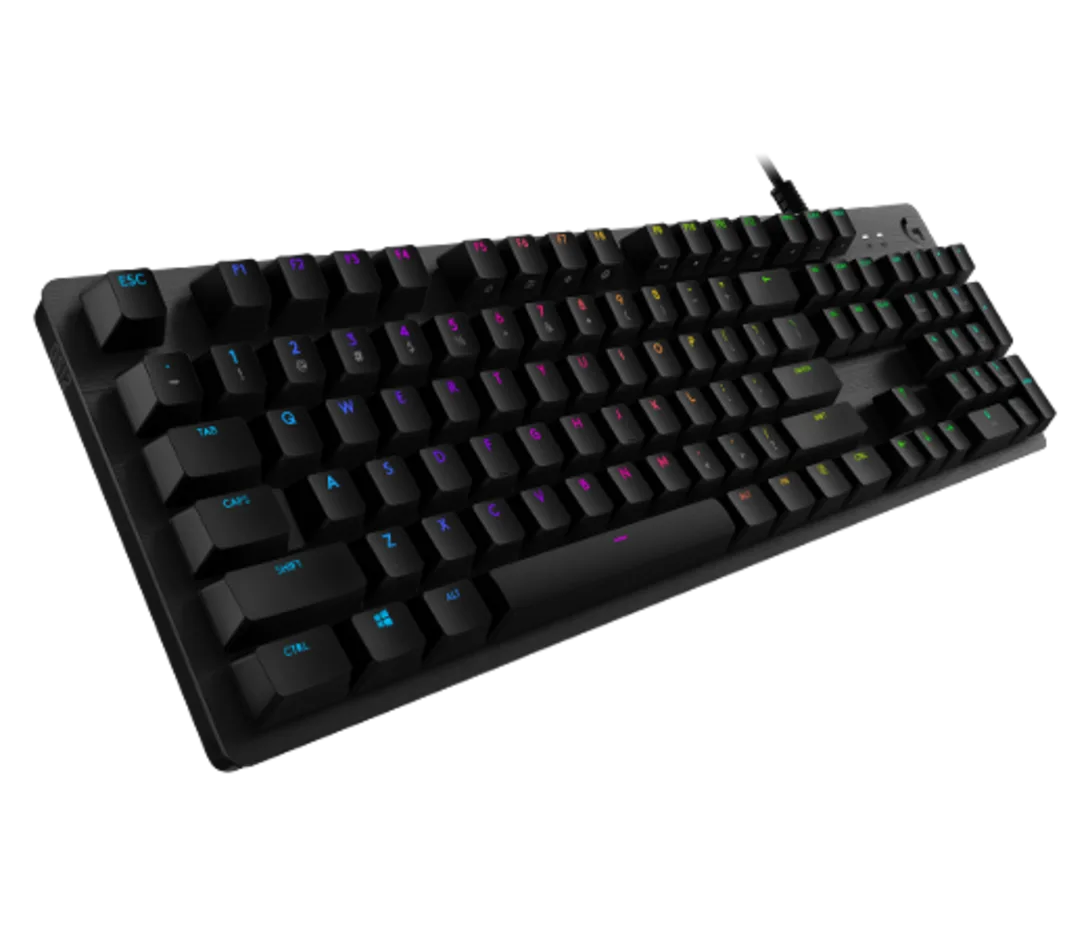 Logitech G512 Wired Gaming Keyboard – GX Brown Mechanical Switches, LIGHTSYNC RGB, USB Passthrough, Open Box