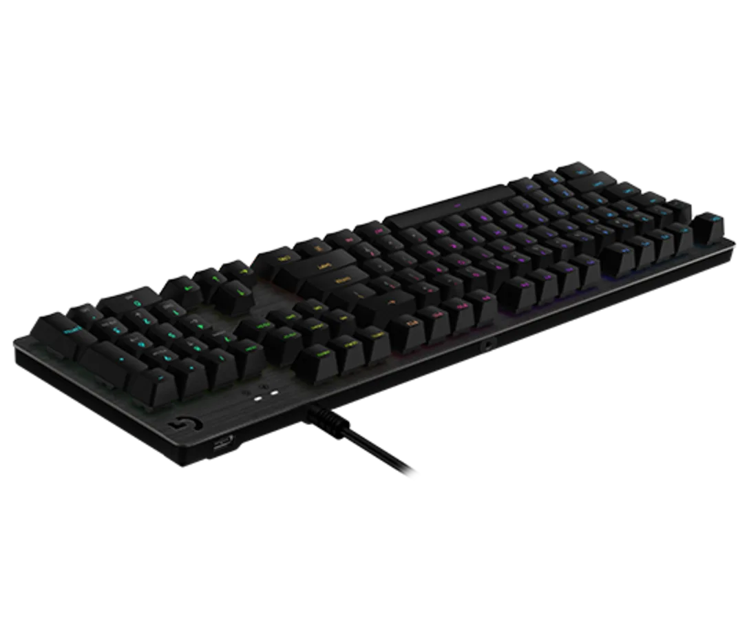 Logitech G512 Wired Gaming Keyboard – GX Brown Mechanical Switches, LIGHTSYNC RGB, USB Passthrough, Open Box