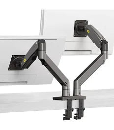 Dual -A5C Monitor Stand Arm Gas Spring Adjustable Desk Mount, 22–32" Screens, Ergonomic Dual Screen Holder